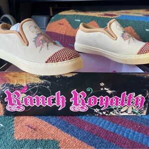 Ranch Royalty Slip-On Shoes with Western Design